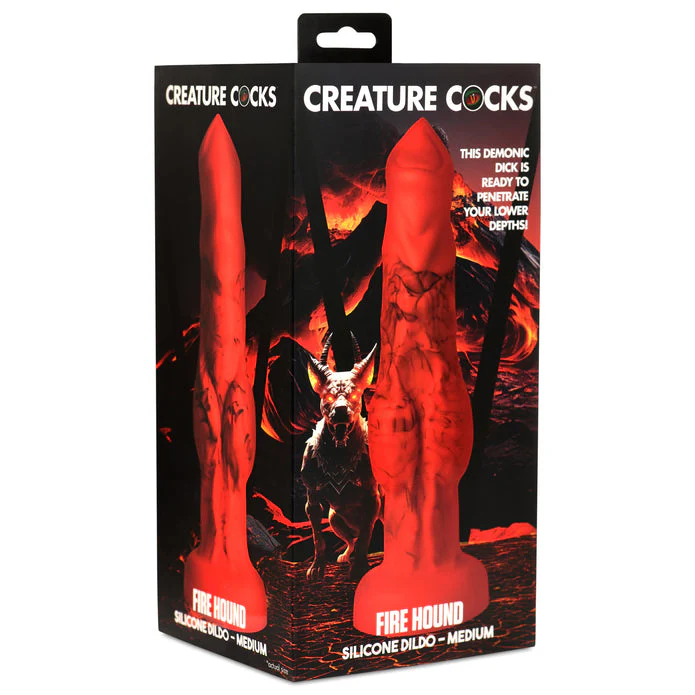 Creature Cocks Fire Hound Silicone Dildo - Medium - Image 10