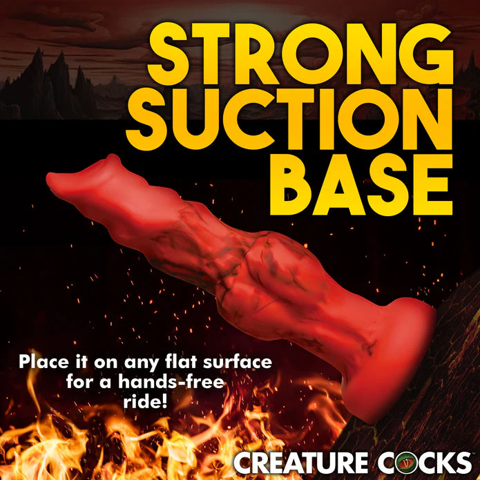 Creature Cocks Fire Hound Silicone Dildo - Medium - Image 7