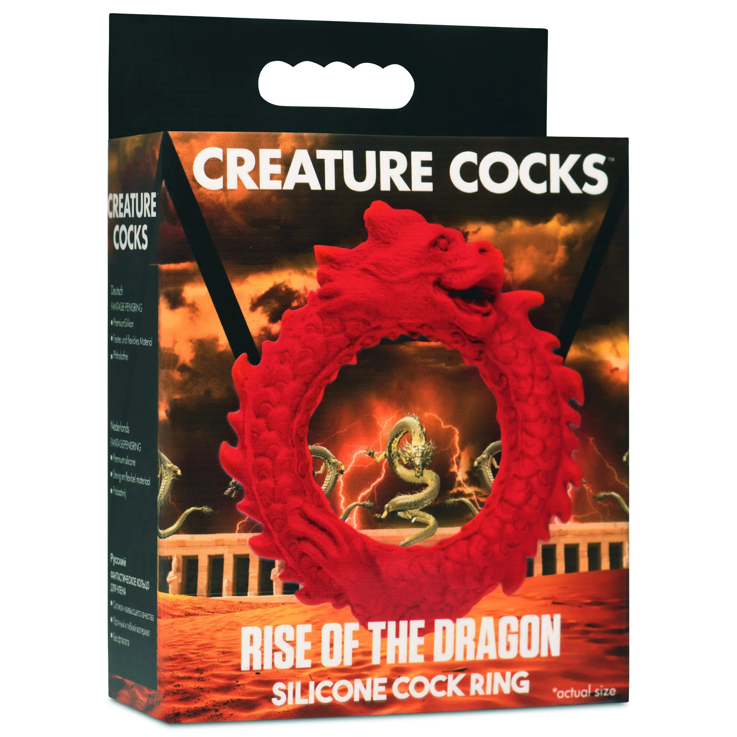 Creature Cocks Rise Of The Dragon Silicone Cock Ring - Image 4