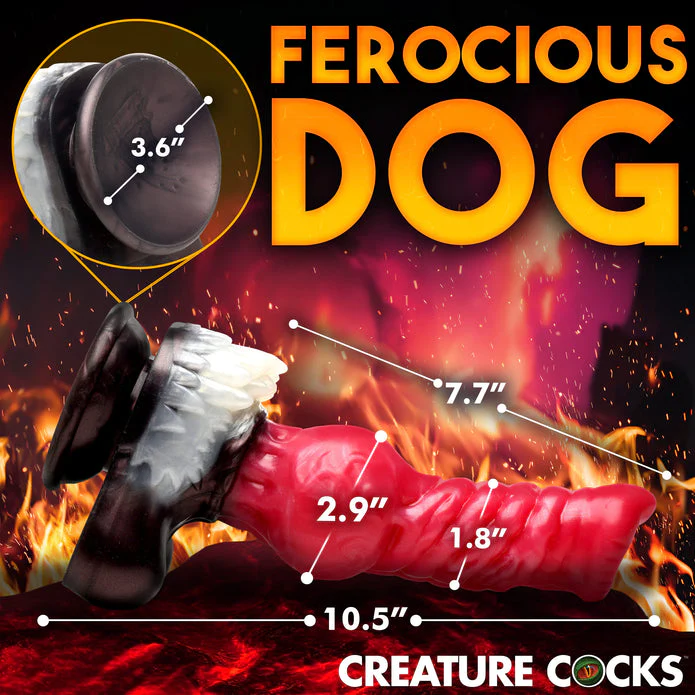 Creature Cocks Cujo Canine Silicone Dildo - XLarge - Image 13