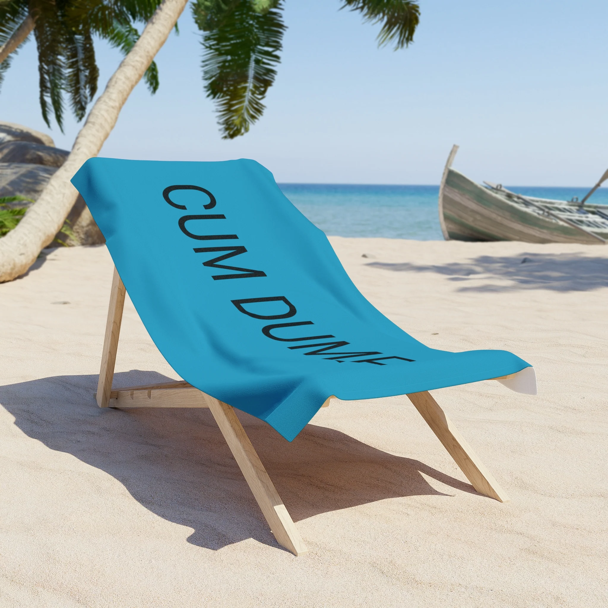 CUM DUMP Beach Towel by CULTUREEDIT - Image 4