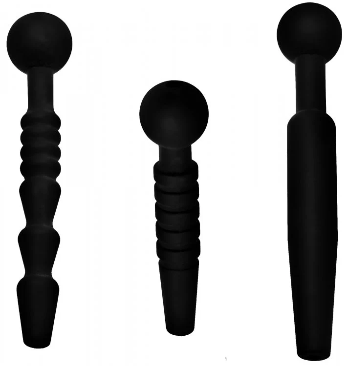Dark Rods 3 Piece Silicone Penis Plug Set - Image 2