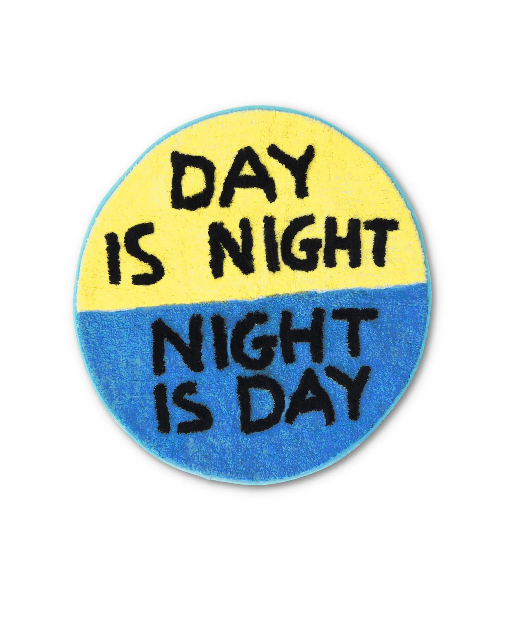 Day is Night / Night is Day Shaggy Floor Mat - Third Drawer Down X David Shrigley - Image 3