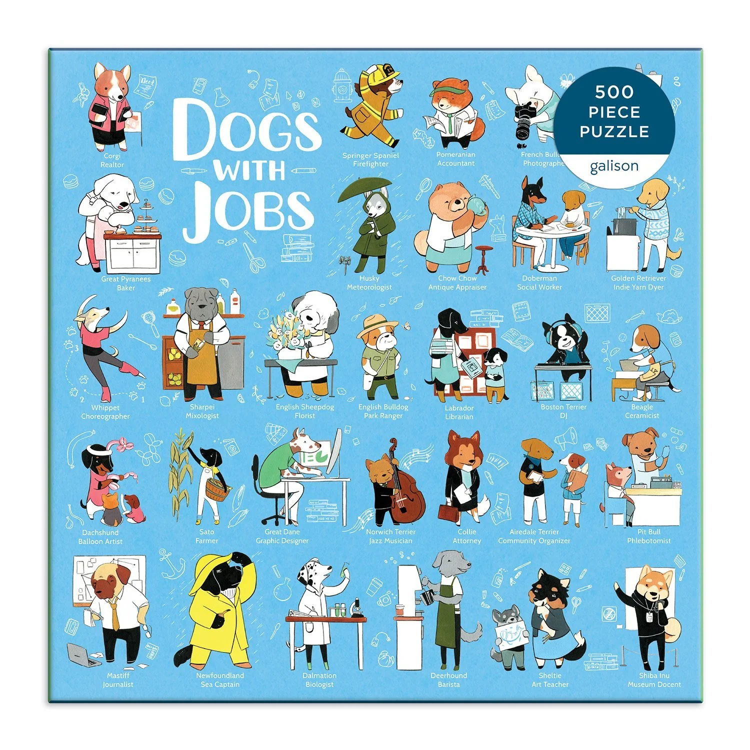 Dogs With Jobs 500 Piece Jigsaw Puzzle - Image 3
