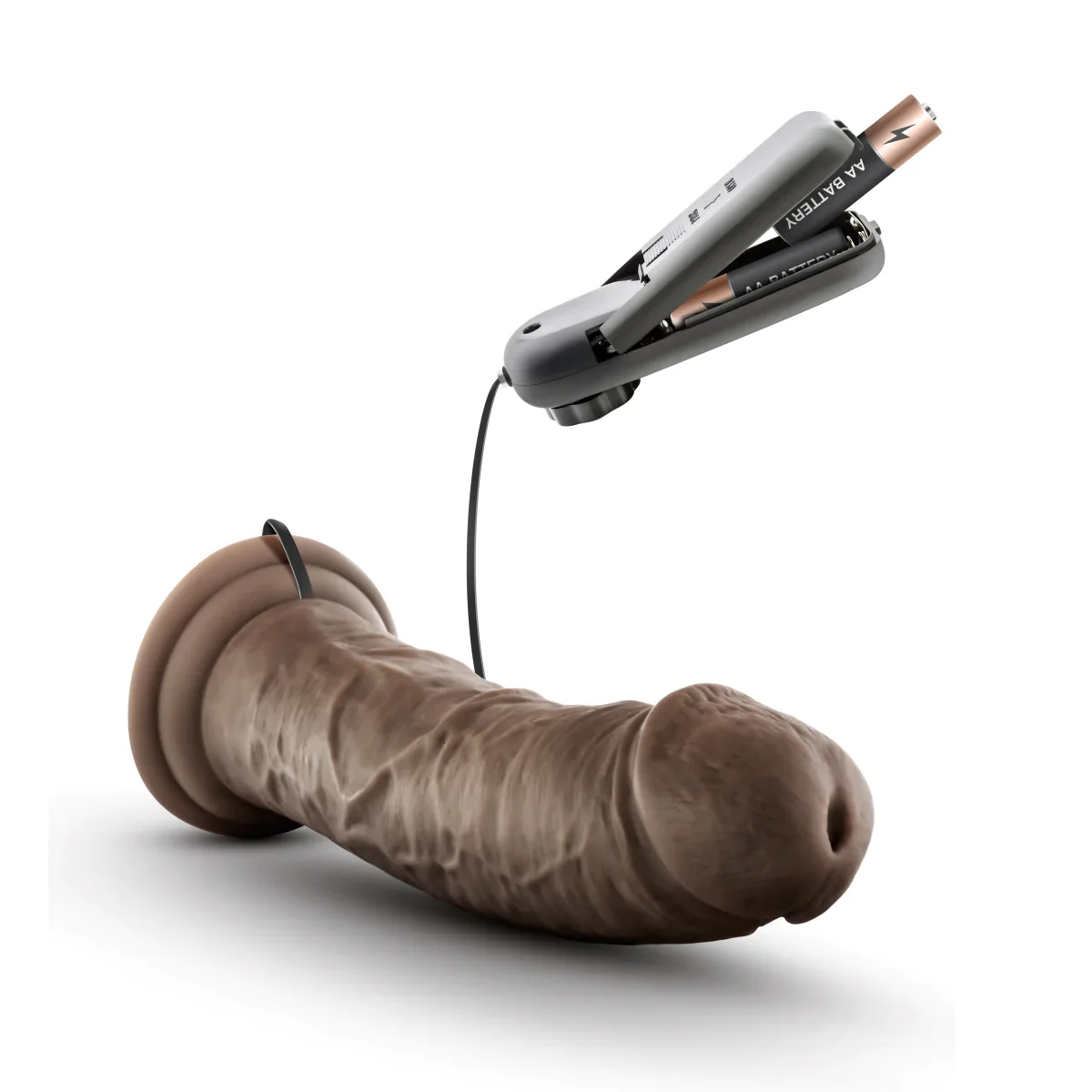 Dr. Skin Dr. Joe Realistic Chocolate 8-Inch Vibrating Dildo - Image 6