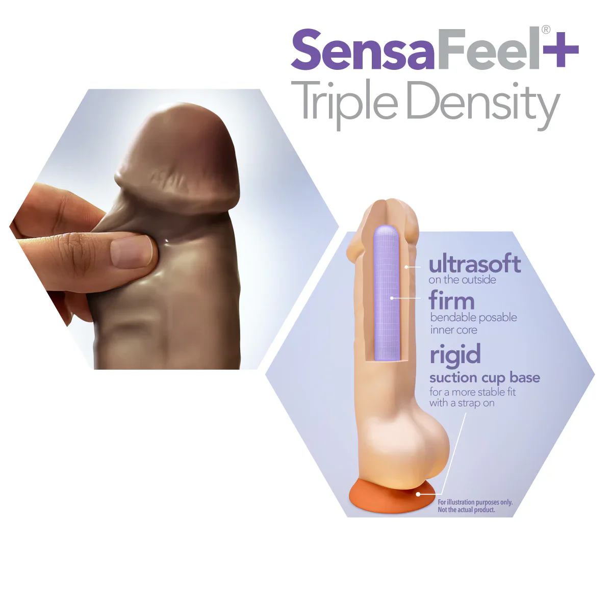 Dr. Skin Plus Realistic Chocolate 6.5-Inch Long Dildo - Image 4