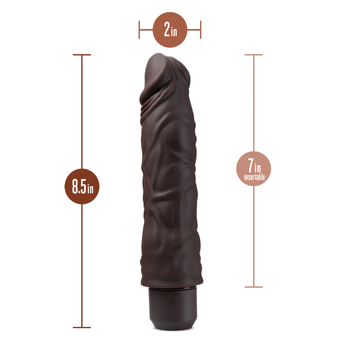 Dr. Skin Silicone Dr. David Brown 8.5-Inch Long Vibrating Dildo - Image 3