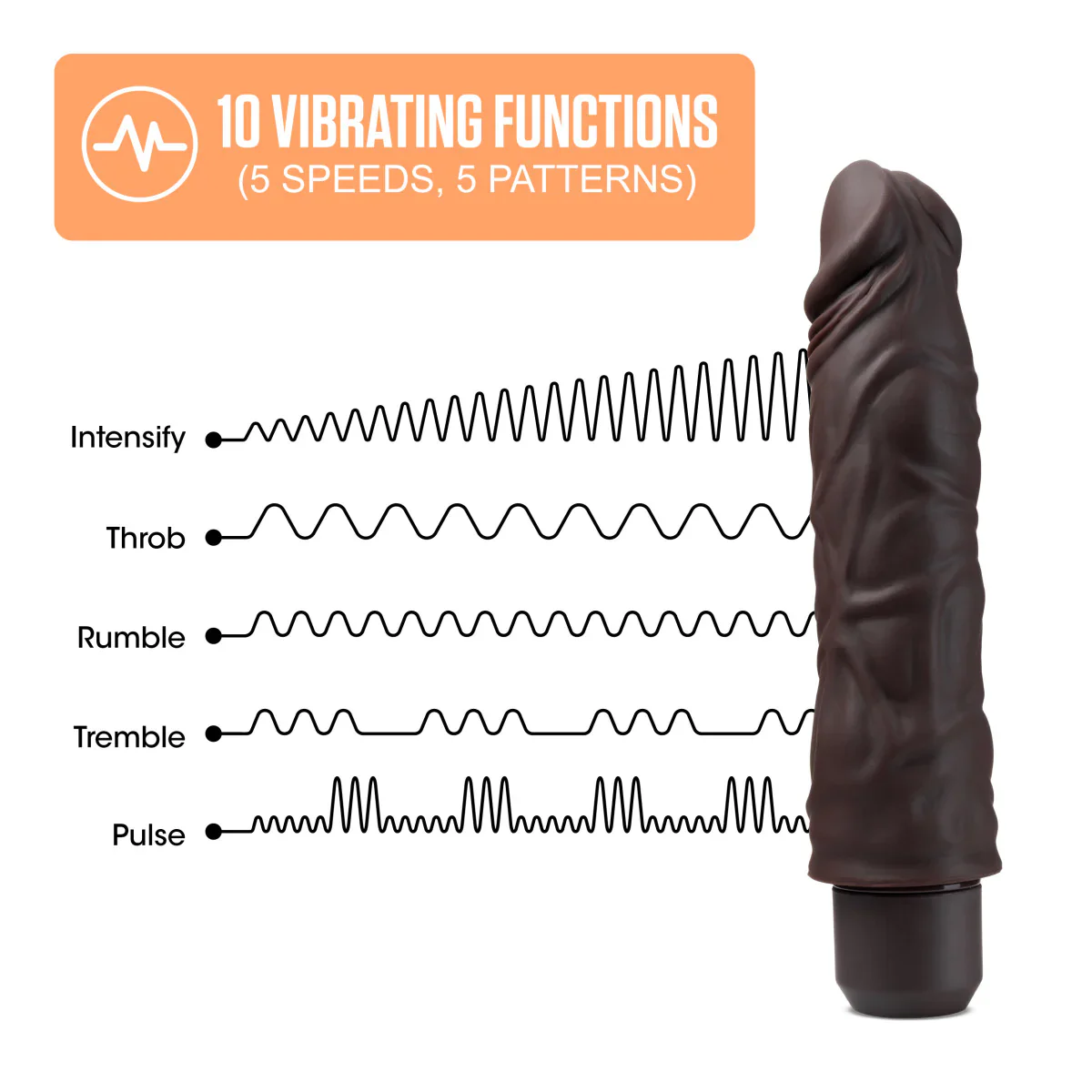 Dr. Skin Silicone Dr. David Brown 8.5-Inch Long Vibrating Dildo - Image 4