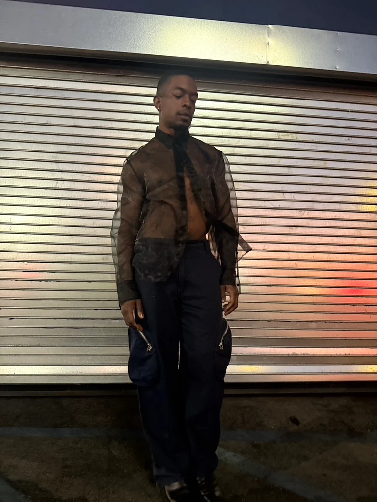 Eckhaus Latta FW24 Transparent Shirt Black - Image 11