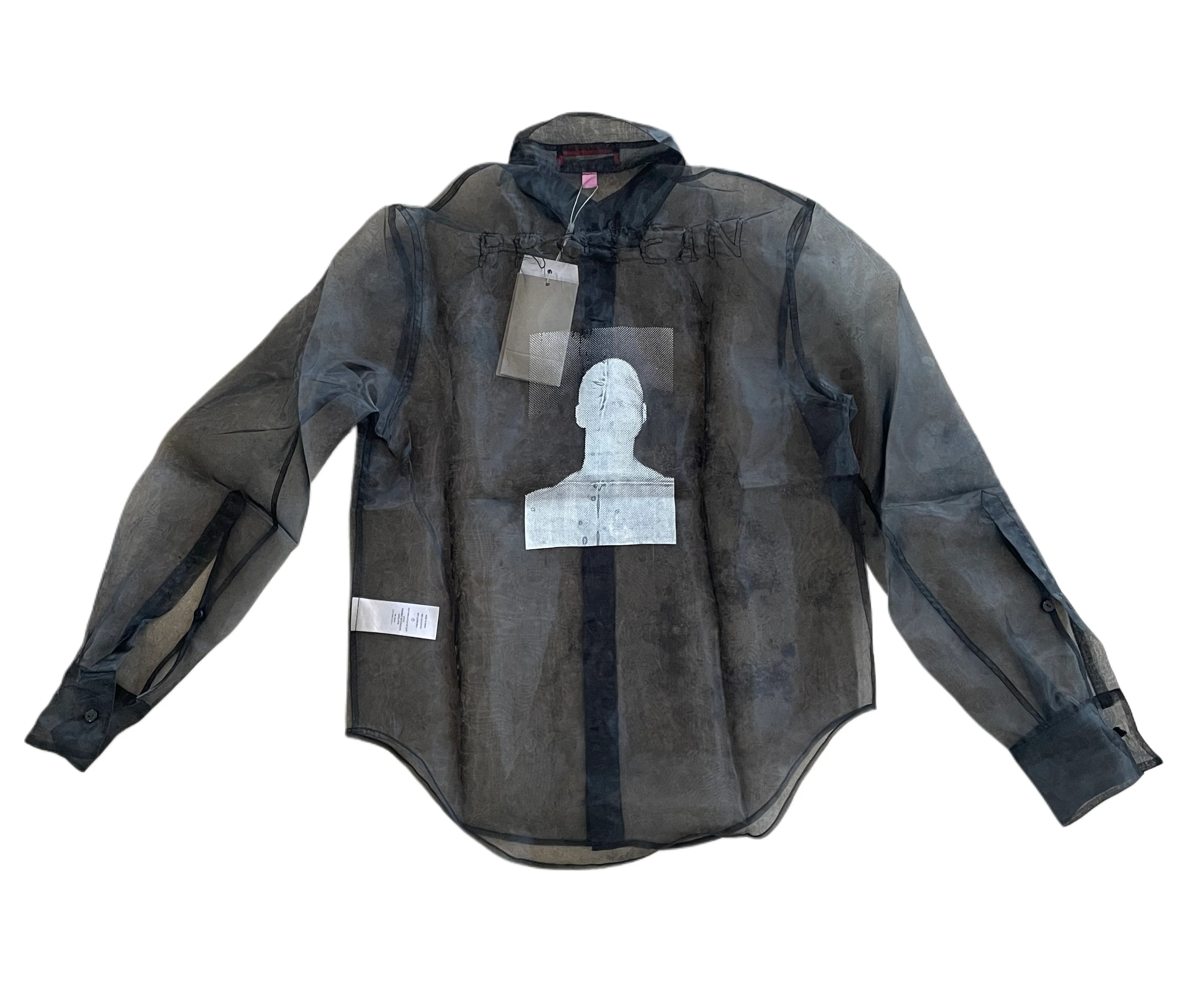 Eckhaus Latta FW24 Transparent Shirt Black - Image 8