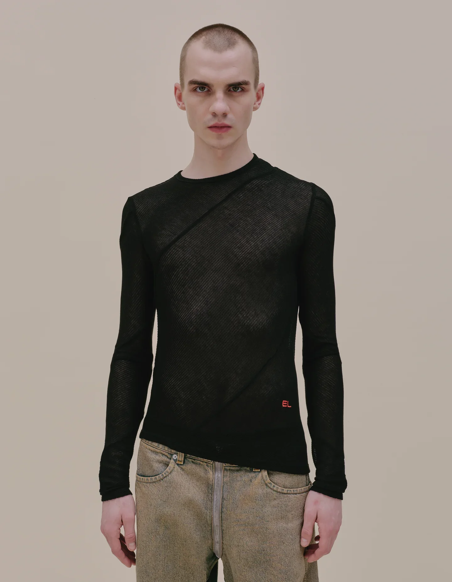 Eckhaus Latta Spiral Longsleeve Jet - Image 5