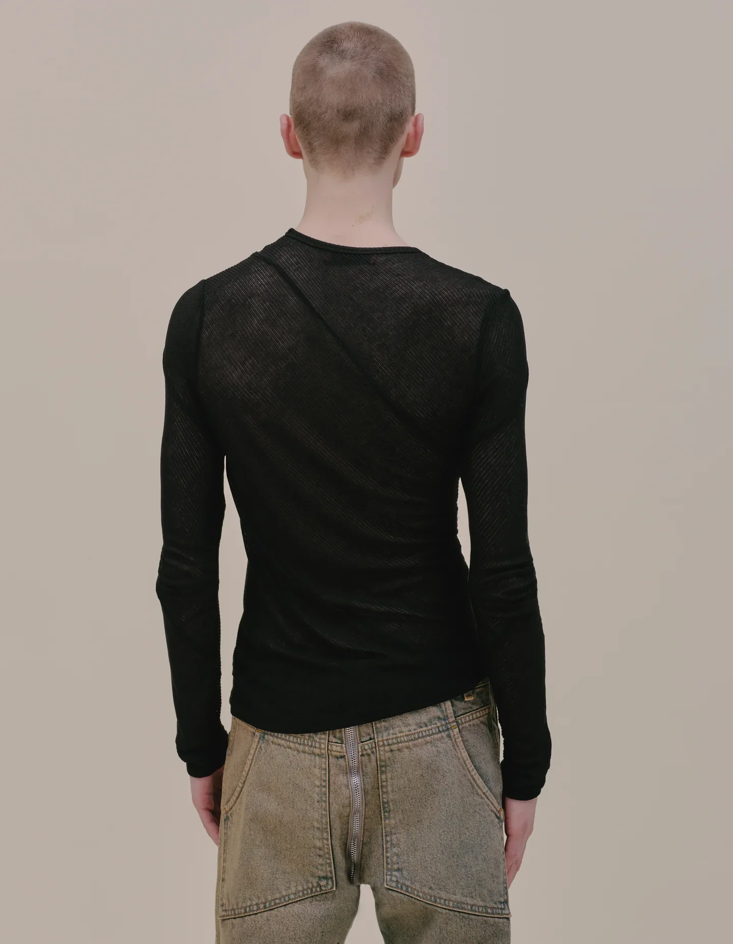 Eckhaus Latta Spiral Longsleeve Jet - Image 7