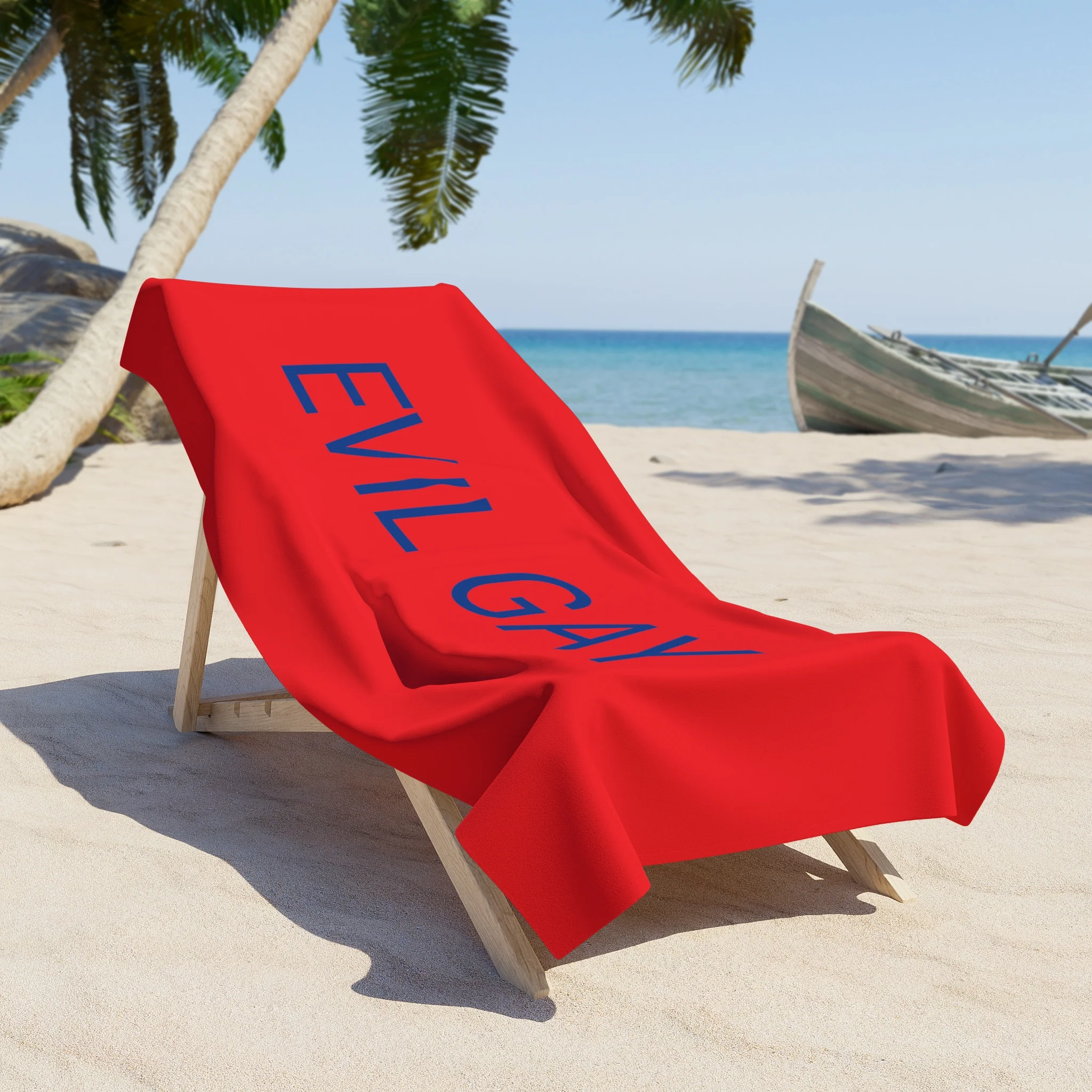 EVIL Gay Beach Towel by CULTUREEDIT - Image 3