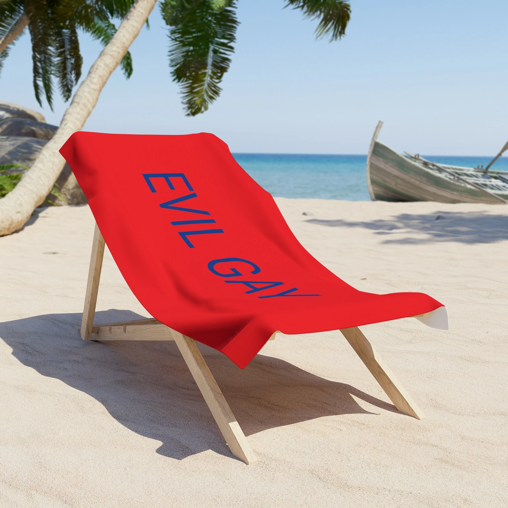 EVIL Gay Beach Towel by CULTUREEDIT - Image 4