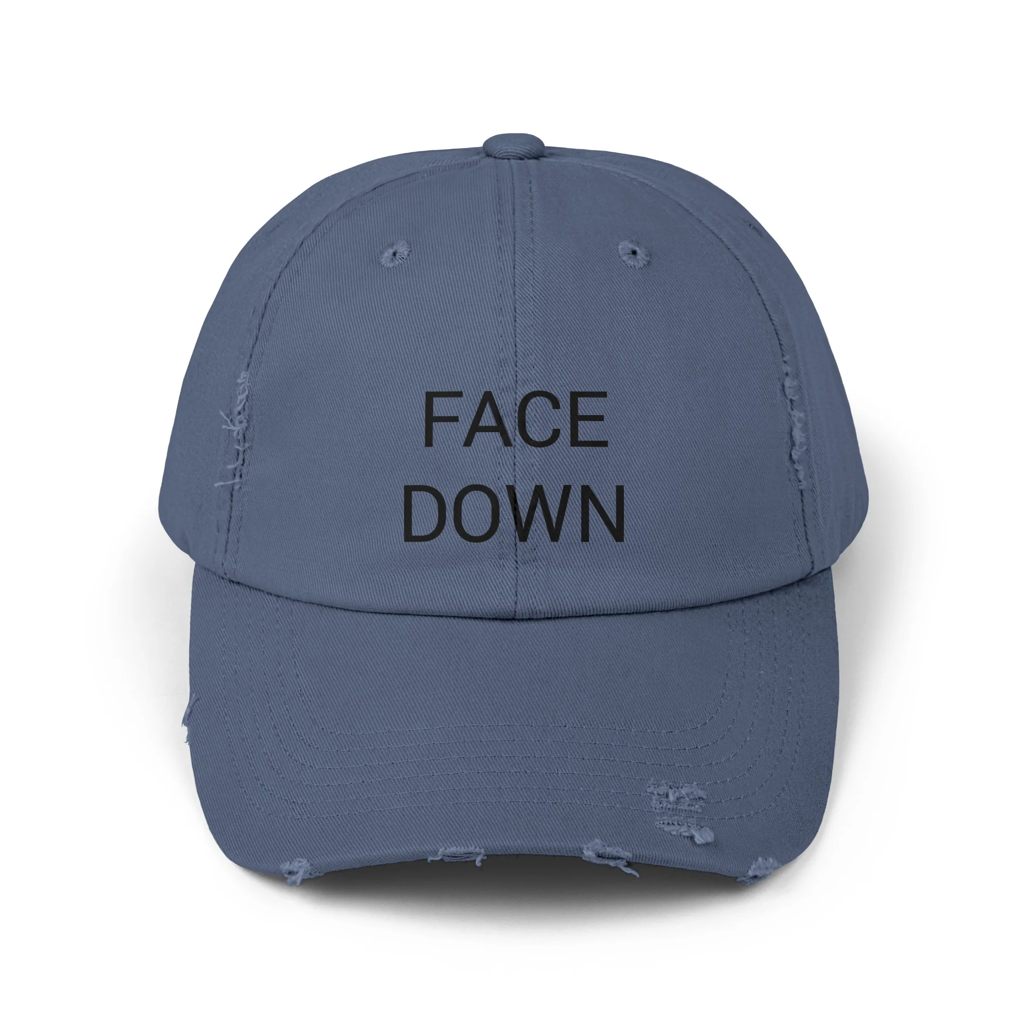 FACE DOWN Distressed Cap in 6 colors - Image 5