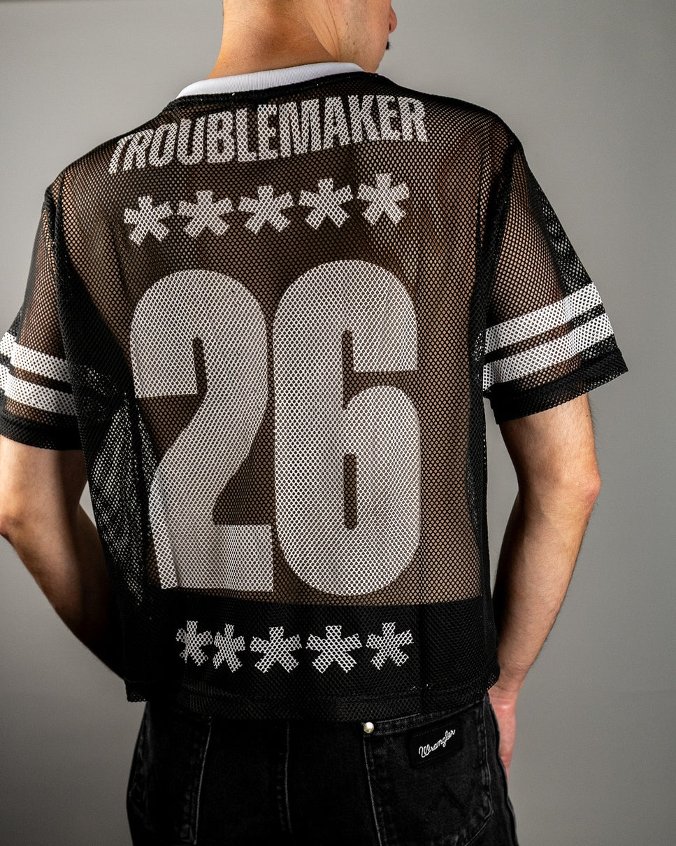 Feral Homo Mesh Jersey - Black / White - Image 2