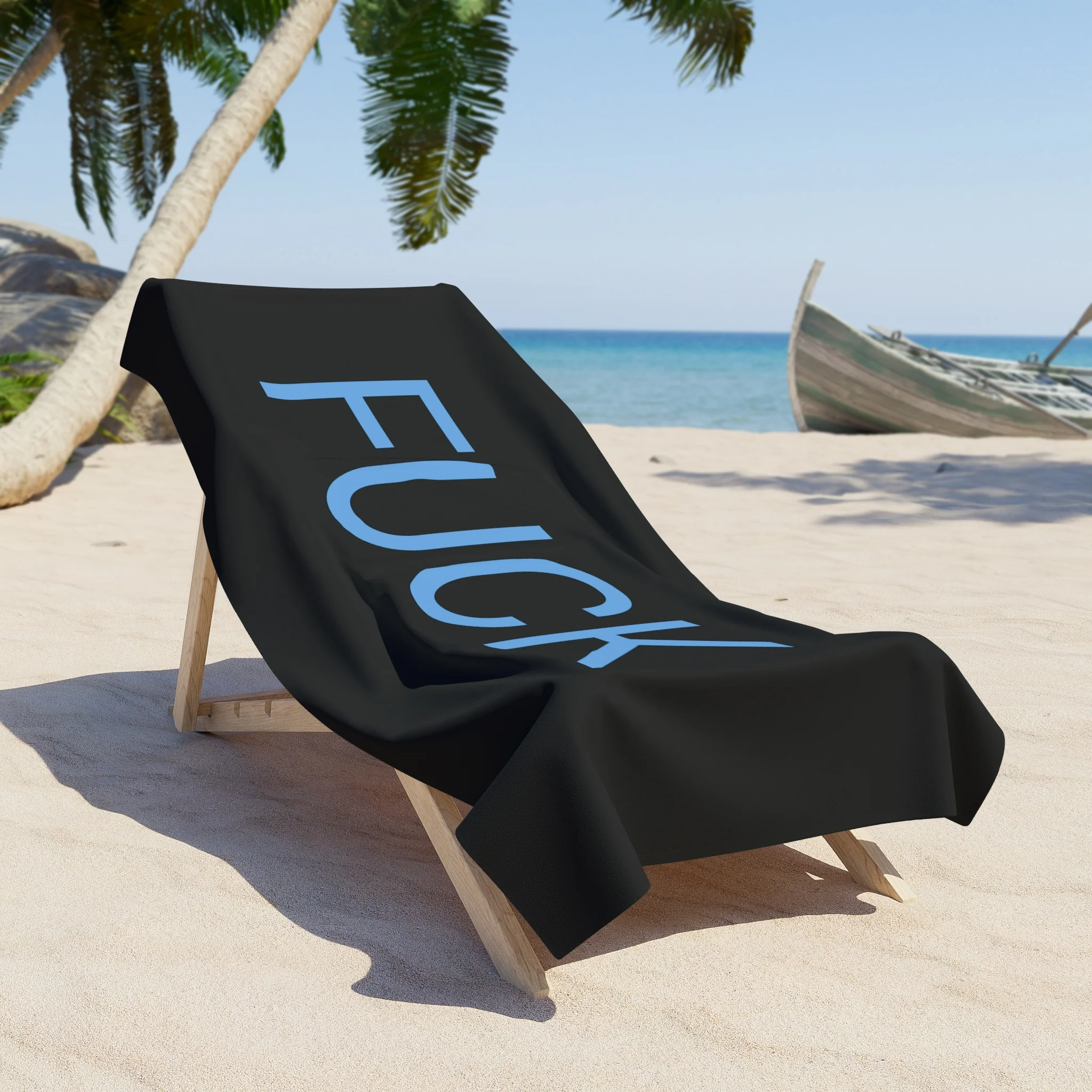 Fuck Beach Towel by CULTUREEDIT - Image 3