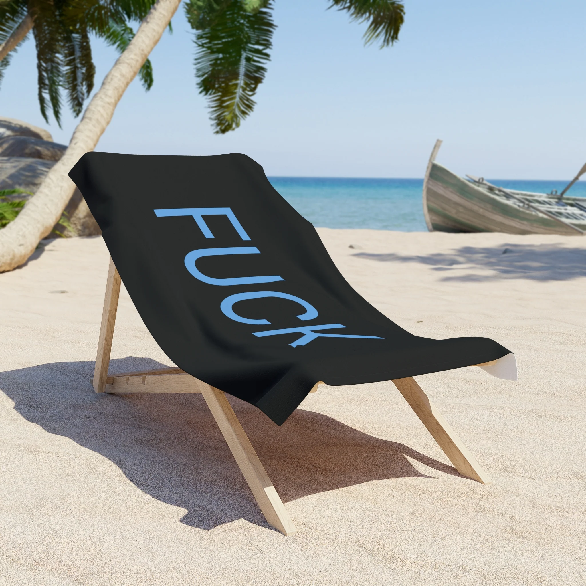 Fuck Beach Towel by CULTUREEDIT - Image 4