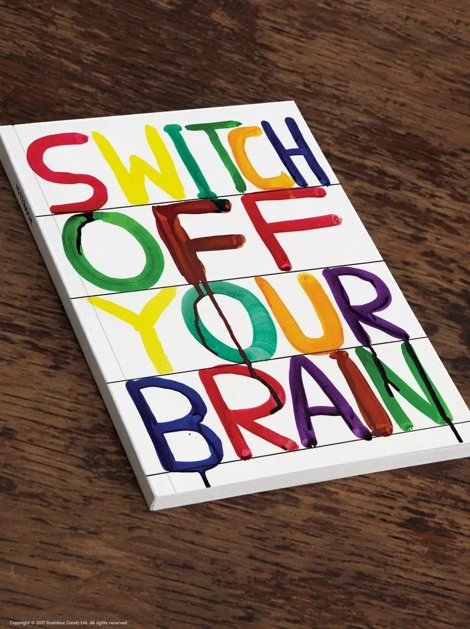 David Shrigley A5 Notebook - Switch Off Brain