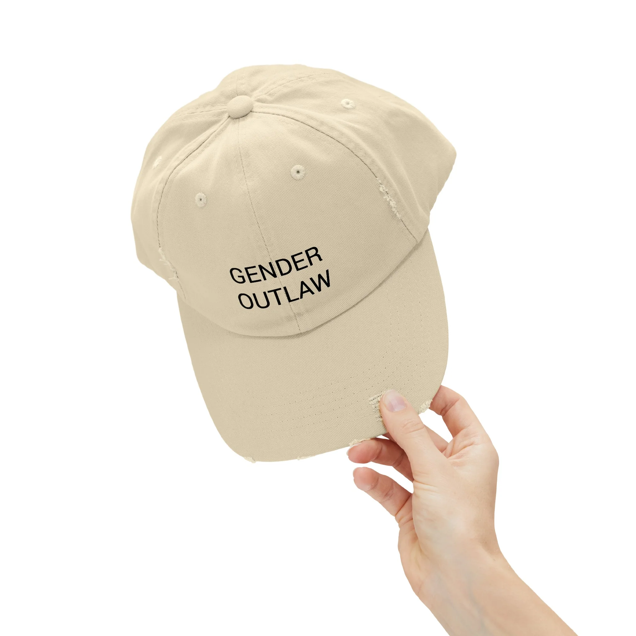 GENDER OUTLAW Distressed Cap in 6 colors - Image 37