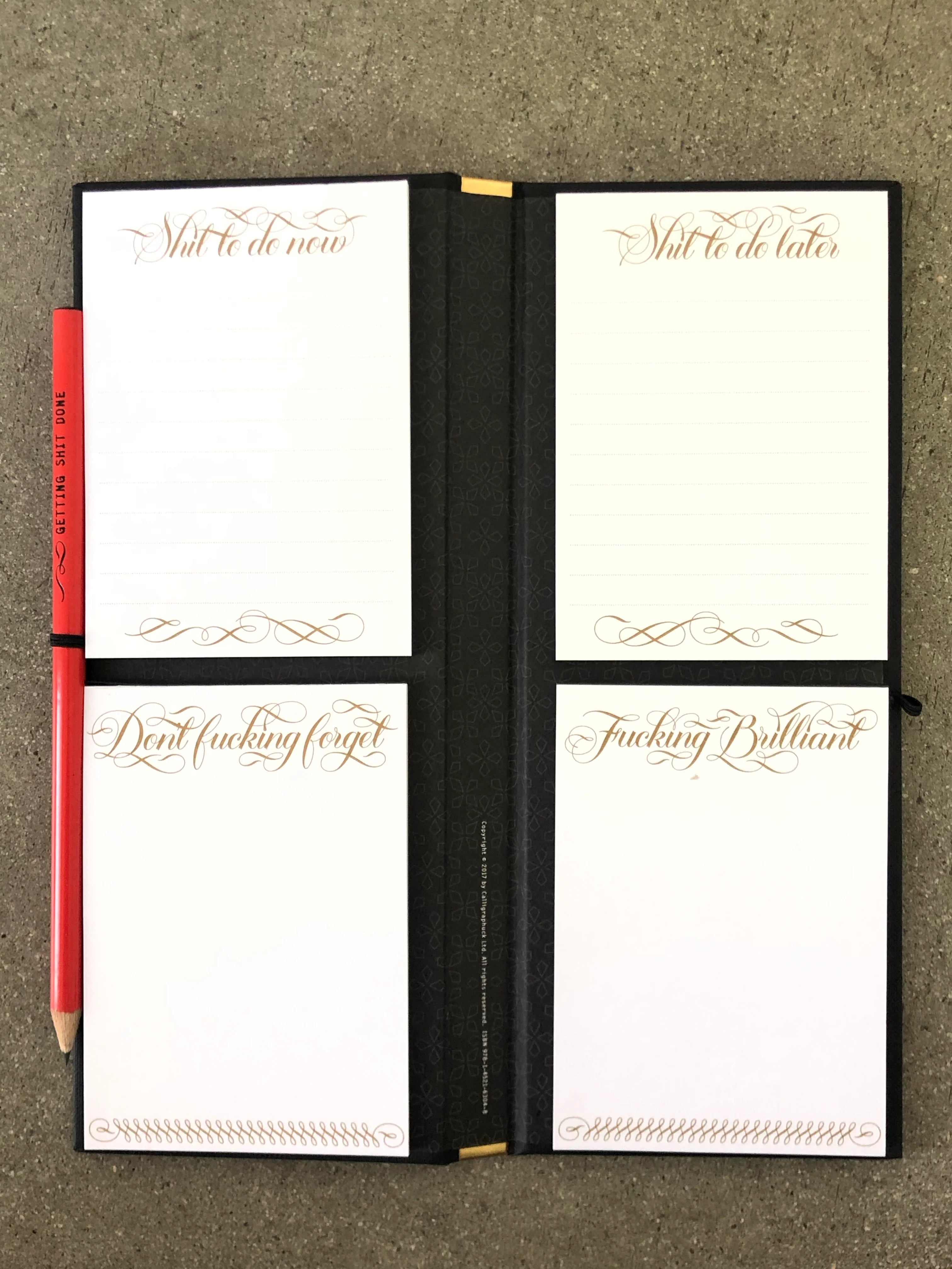 GETTING SHIT DONE LIST LEDGER BY CALLIGRAPHUCK - Image 5