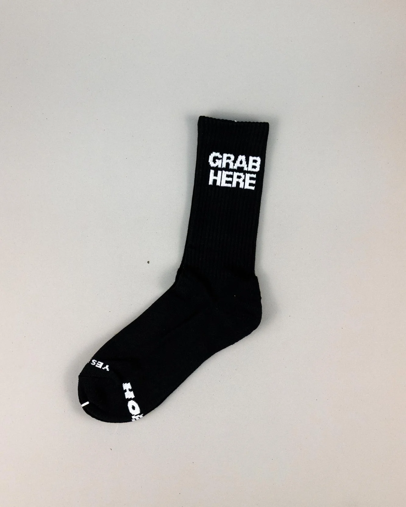 Grab Here Socks by YES HOMO - Black - Image 4