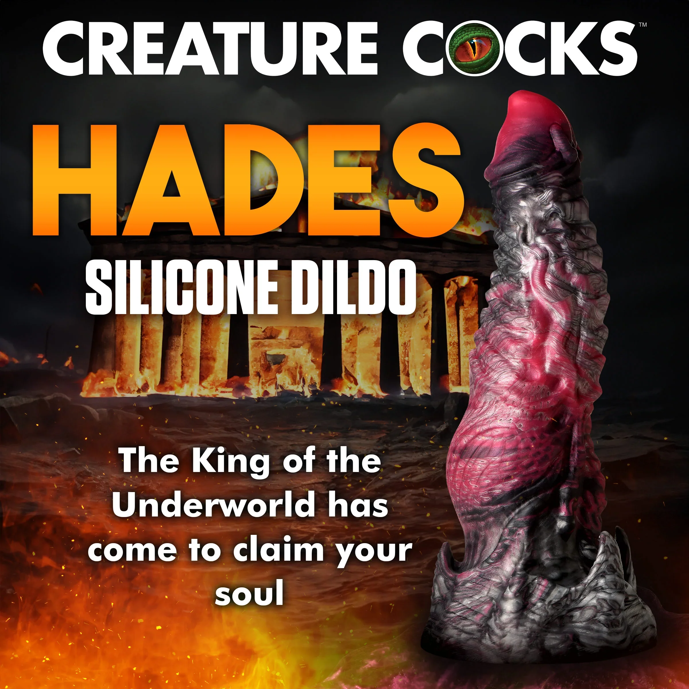 Hades Silicone Dildo - Large - Image 4