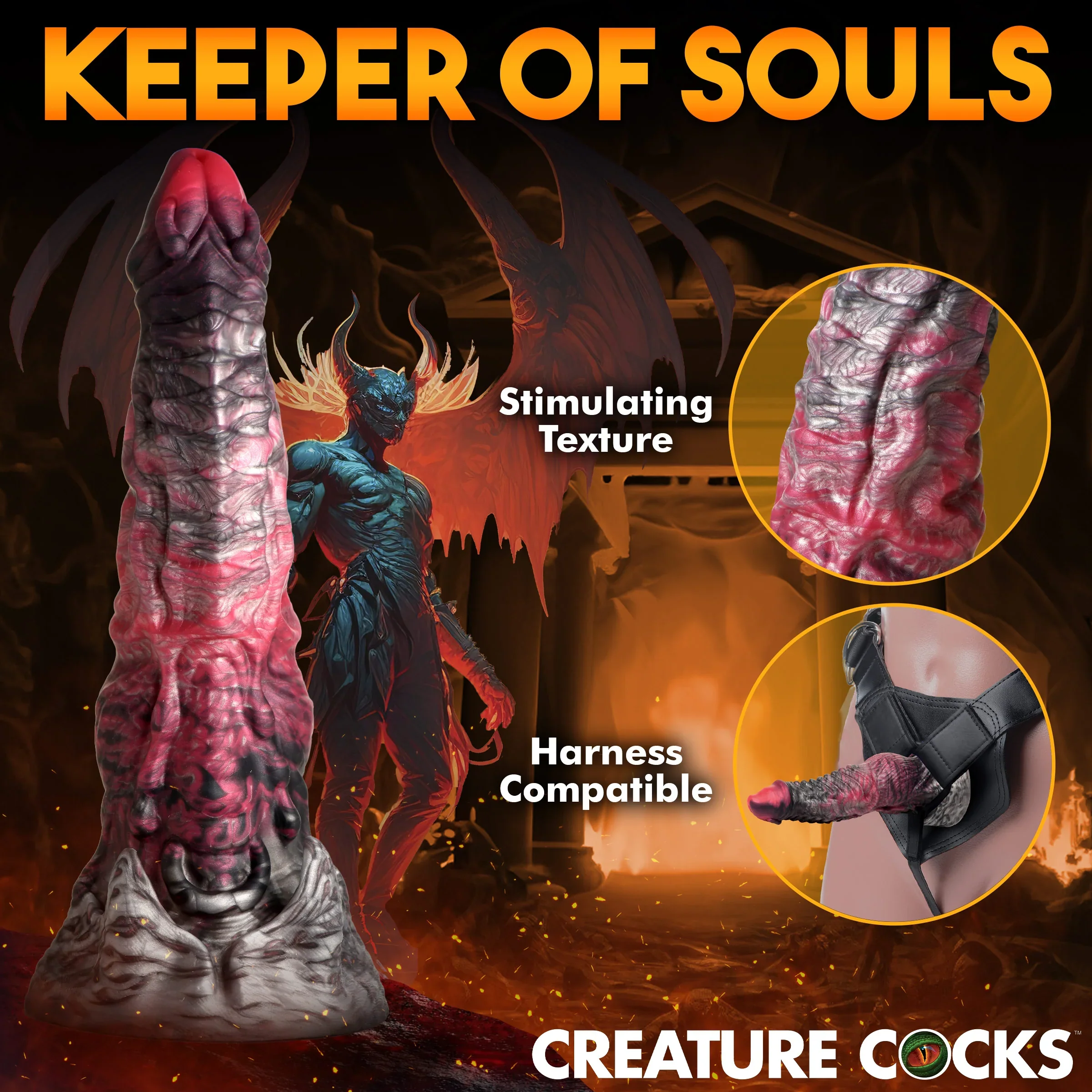 Hades Silicone Dildo - Large - Image 8