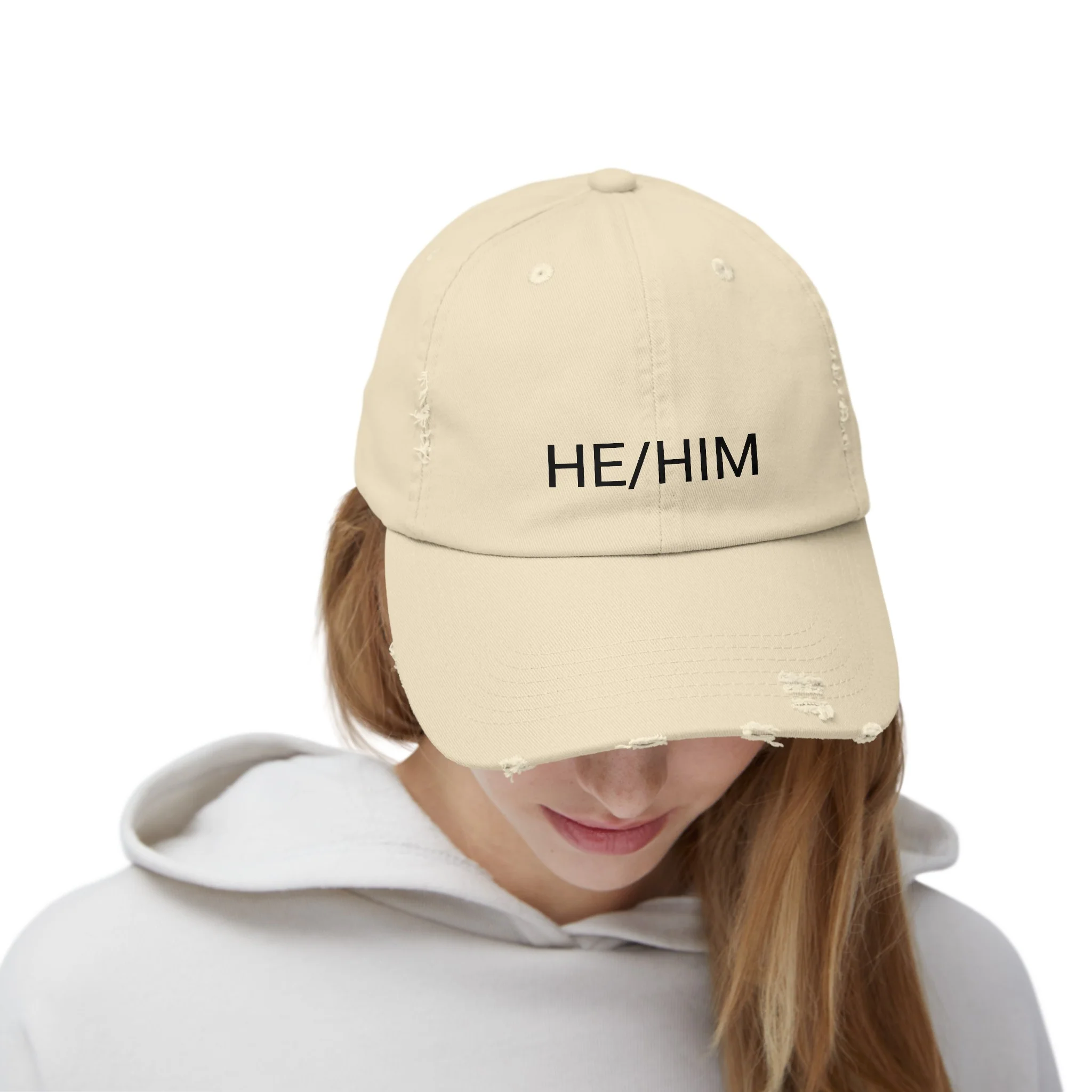 HE/HIM Distressed Cap in 6 colors - Image 25