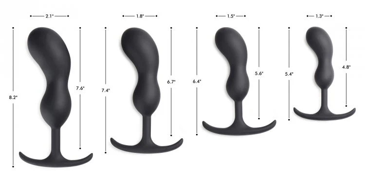 Heavy Hitters Premium Silicone Weighted Prostate Plugs: S-XL - Image 3