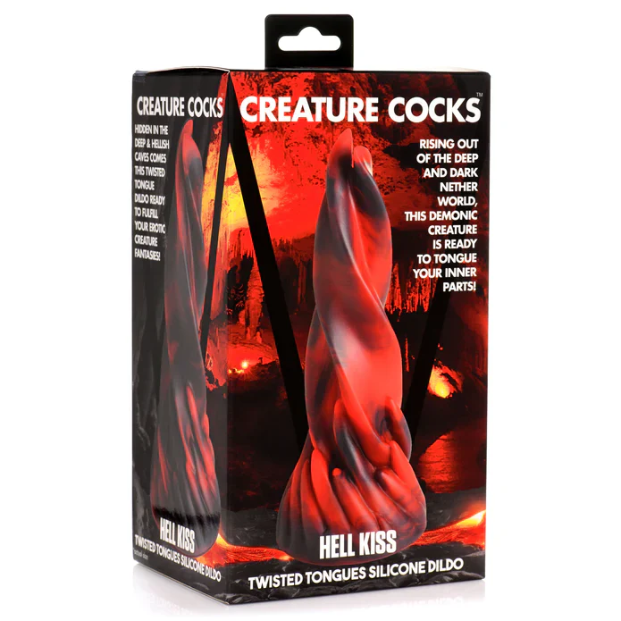 Creature Cock Hell Kiss Twisted Tongues Silicone Dildo - Image 7
