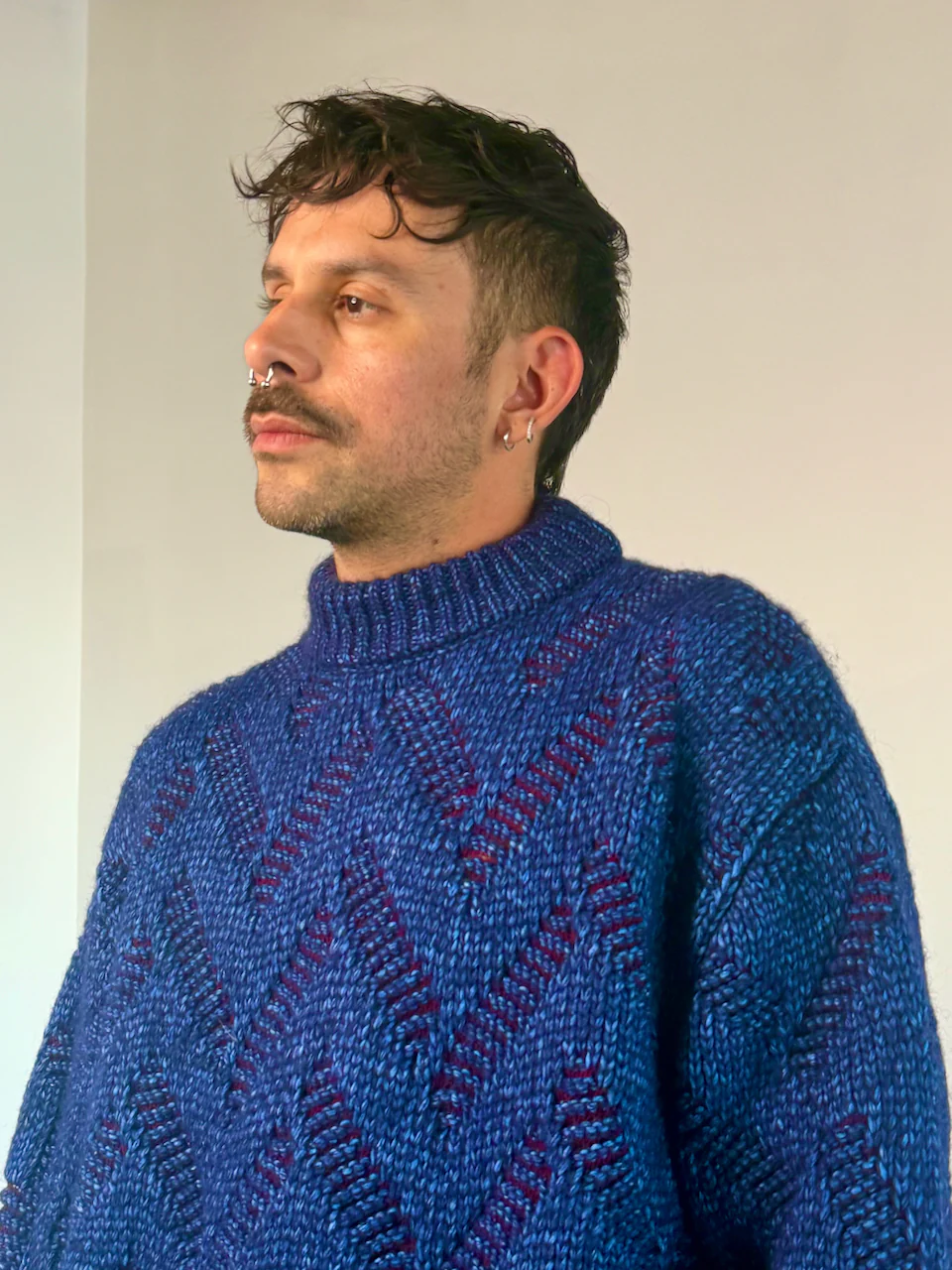 Henrik Vibskov Flat Knitted Crewneck Flat Navy - Image 10