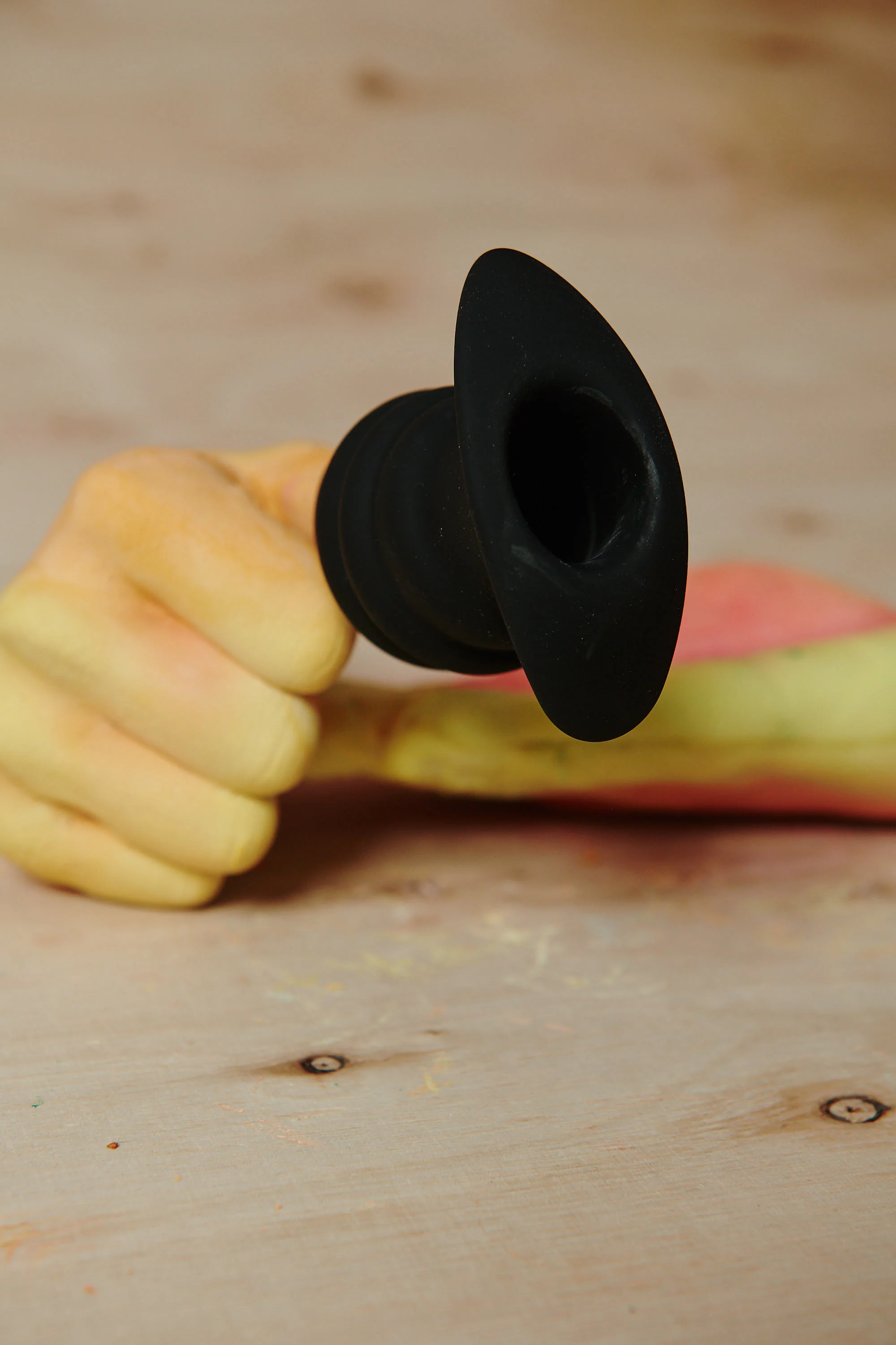 Hive Ass Tunnel Silicone Ribbed Hollow Anal Plug - Medium