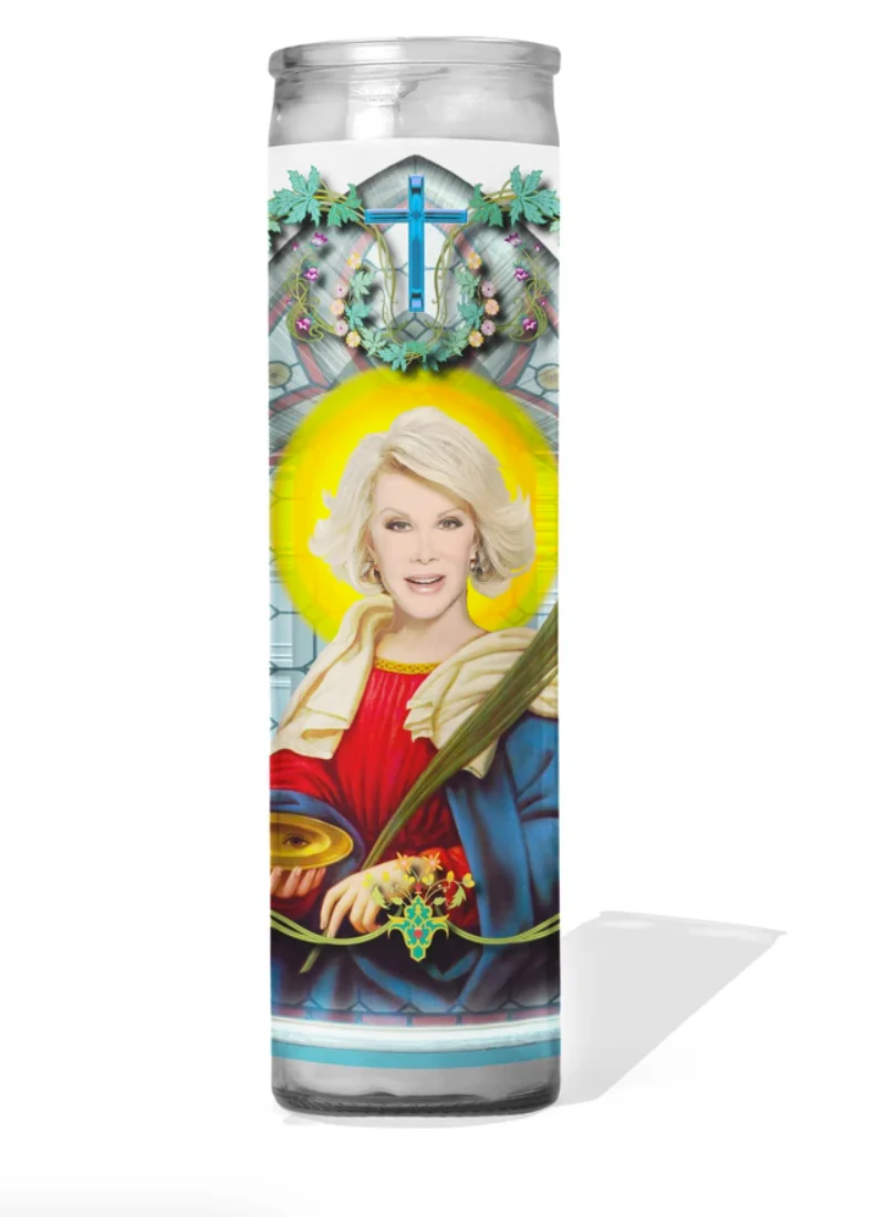 Joan Rivers Celebrity Prayer Candle - Image 2
