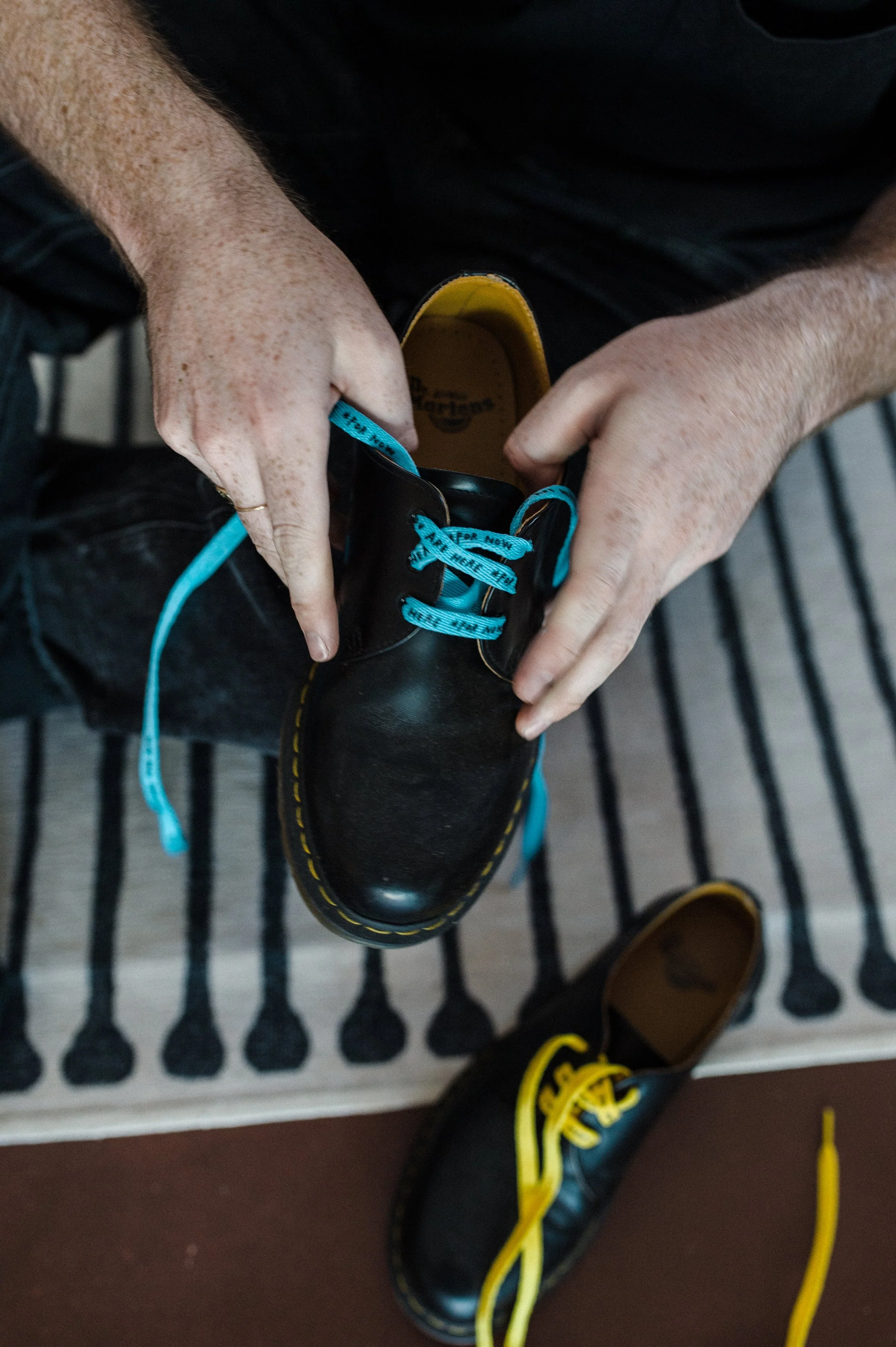 Just Happy To Be Here Shoelaces by Adam JK x Third Drawer Down - Image 2