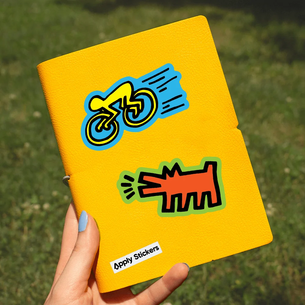 Keith Haring Barking Pop Shop Dog - Die-Cut Sticker - Image 2