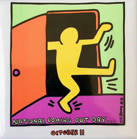 Keith Haring National Coming Out Day Magnet