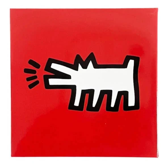 Keith Haring Pop Shop Barking Dog Magnet - Image 2