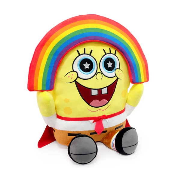 KIDROBOT SPONGEBOB SQUAREPANTS RAINBOW 16" HUGME VIBRATING PLUSH - Image 3