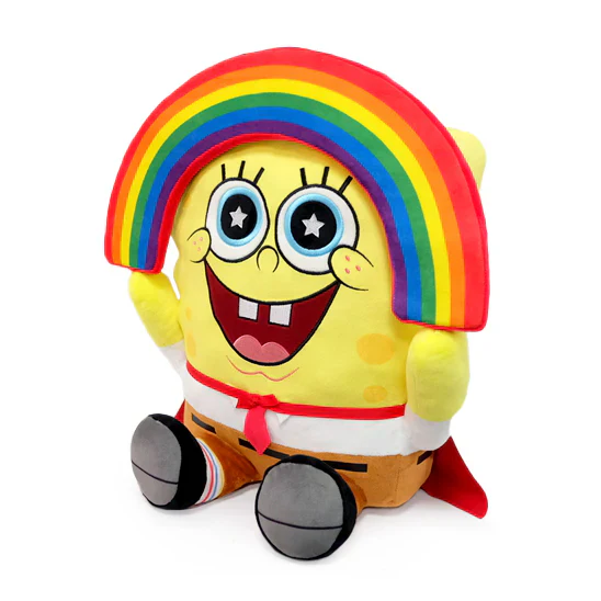 KIDROBOT SPONGEBOB SQUAREPANTS RAINBOW 16" HUGME VIBRATING PLUSH - Image 7