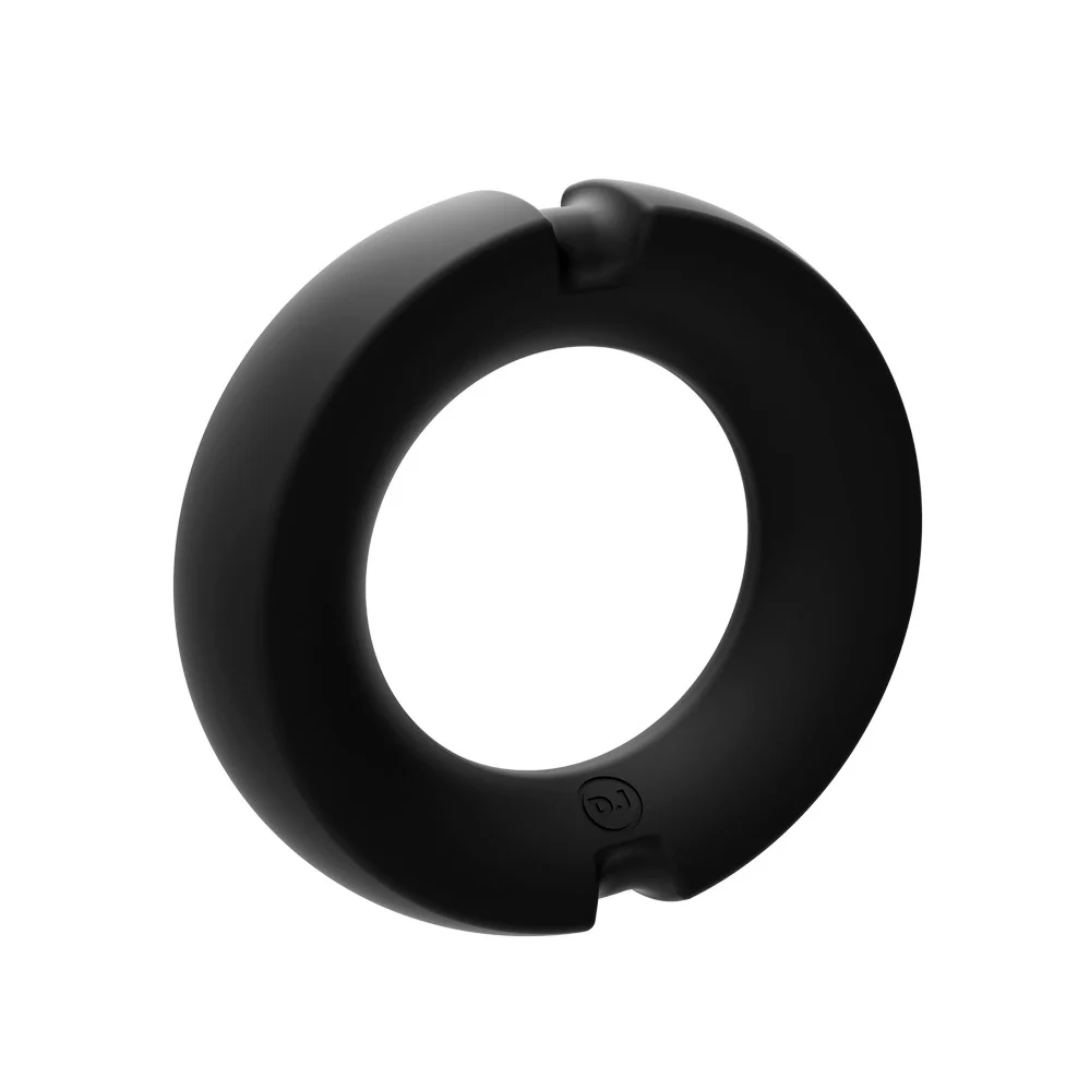 Kink by Doc Johnson Silicone-Covered Stainless Steel Cock Ring 50mm - Image 5