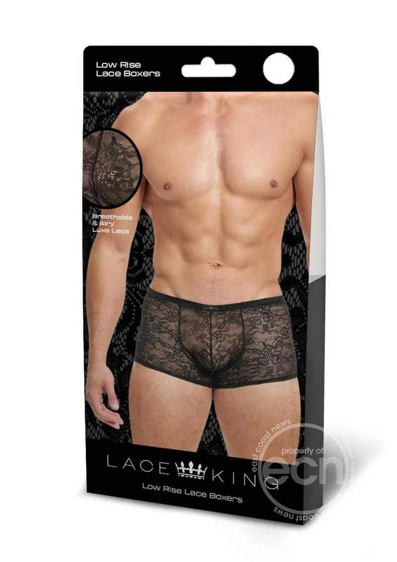 Lace King Lace Boxers Black - Image 2