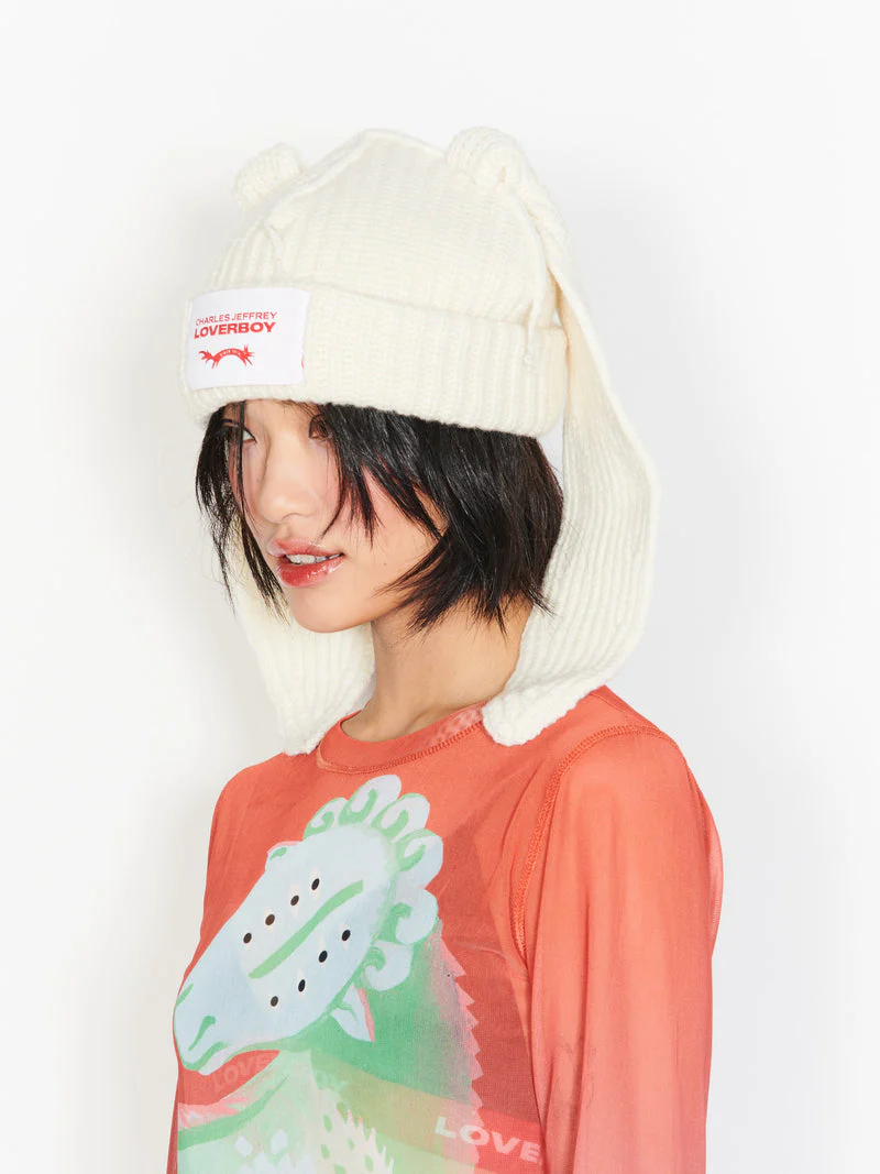 LOVERBOY BY CHARLES JEFFREY BUNNY EARS BEANIE - Image 26