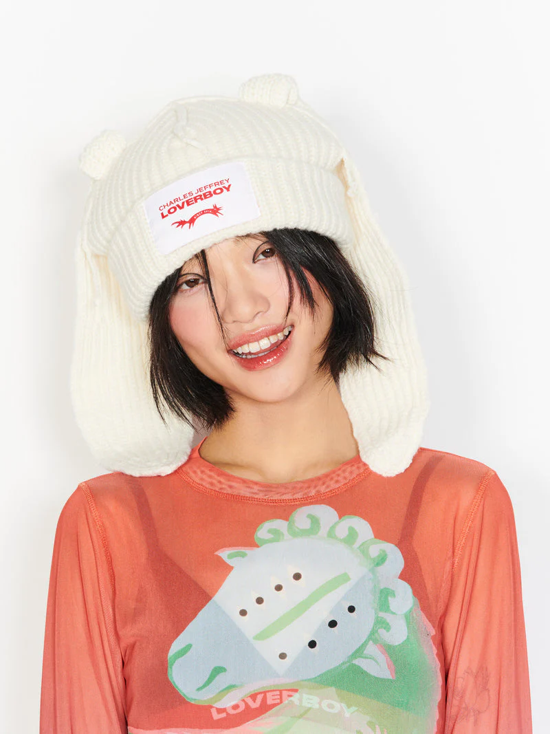 LOVERBOY BY CHARLES JEFFREY BUNNY EARS BEANIE - Image 28