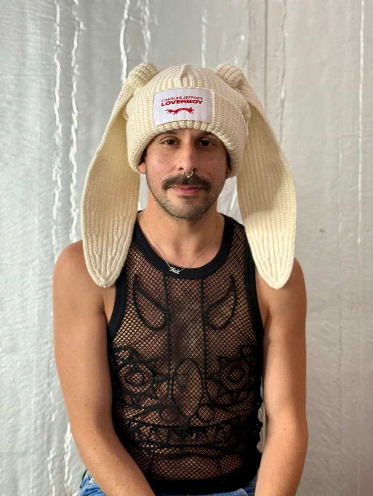 LOVERBOY BY CHARLES JEFFREY BUNNY EARS BEANIE - Image 3