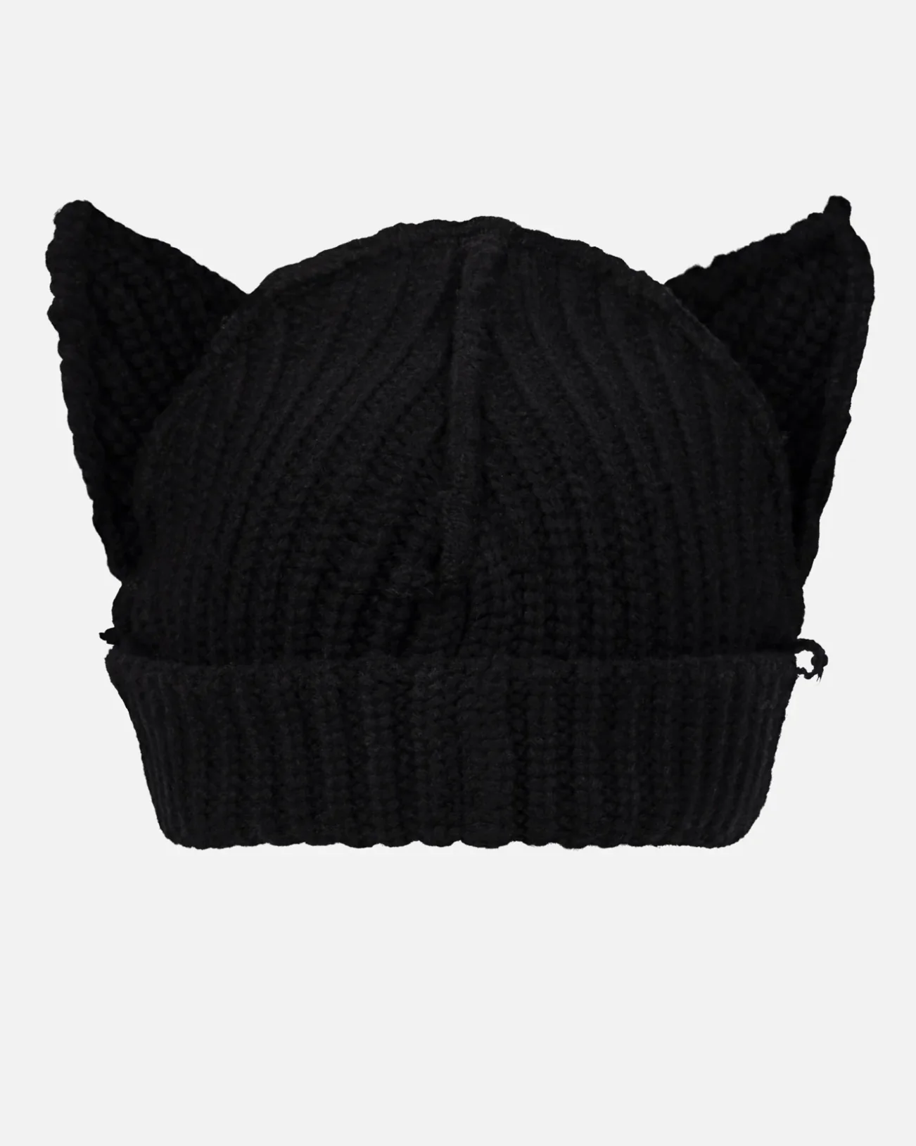 LOVERBOY BY CHARLES JEFFREY CHUNKY EARS BEANIE in BLACK / ECRU - Image 7