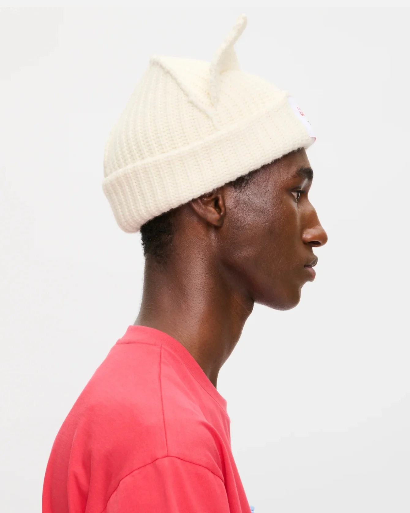 LOVERBOY BY CHARLES JEFFREY CHUNKY EARS BEANIE WHITE - Image 11