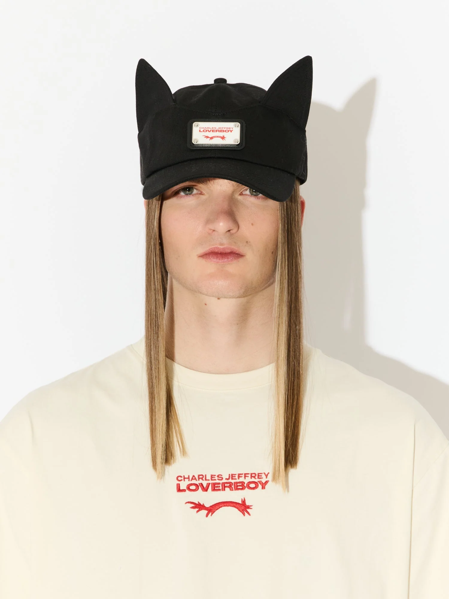 LOVERBOY BY CHARLES JEFFREY EARS CAP in BLACK - Image 5