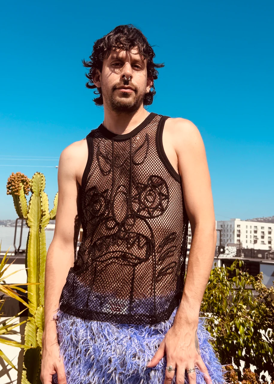 LOVERBOY BY CHARLES JEFFREY NET TANK - Image 2