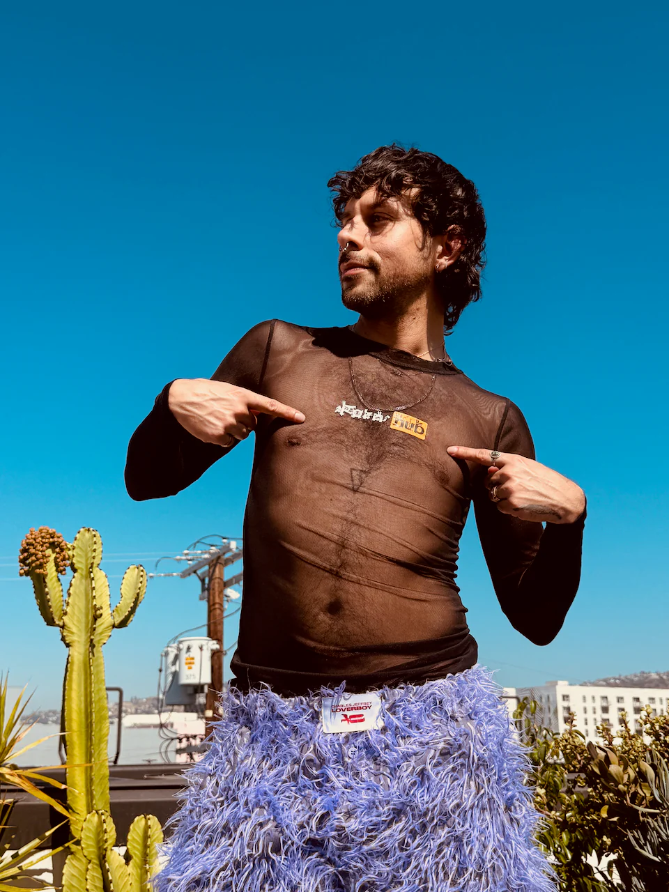 LOVERBOY BY CHARLES JEFFREY PORNHUB POWERMESH LONG SLEEVE TEE - Image 11